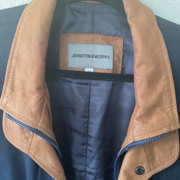 Johnston & Murphy 100% lambskin leather jacket - Picture 4 of 16